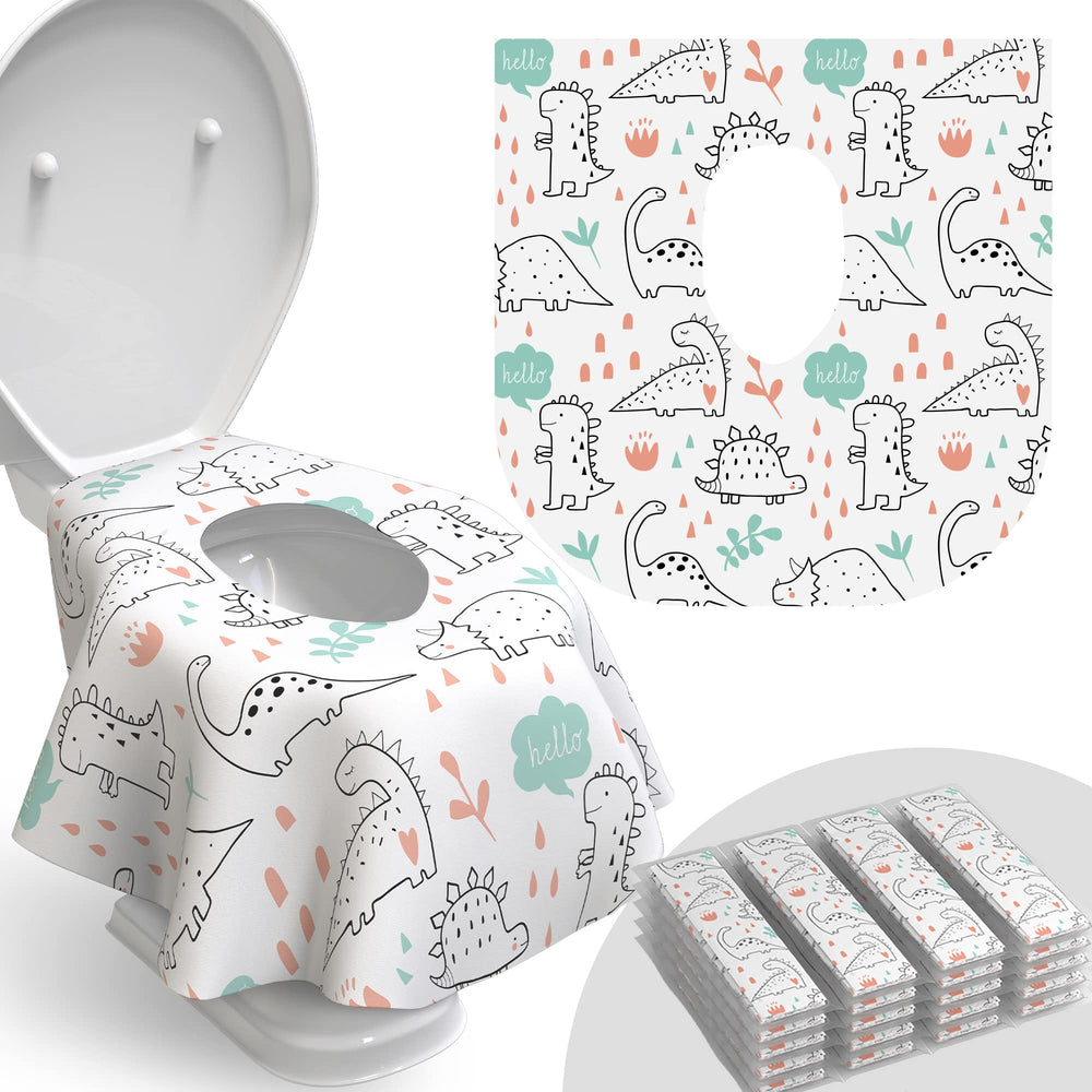 Relyo dinosaurs design toilet seat covers for kid-friendly travel protection.