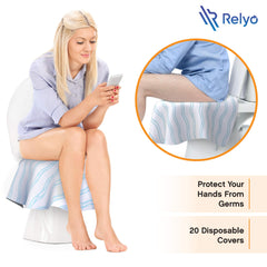 Relyo extra large fit covers standard elongated and XL seats
