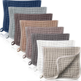Remagr 8-pack muslin burp cloths large size protect outfits during feeding