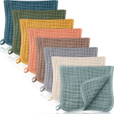 Remagr burp cloths folded for quick changes and gentle skin touch