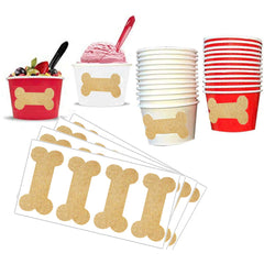 Remarkable Kraft Dog Bone Labels blank labels in kraft cardstock offer sturdy, eco-friendly labeling.