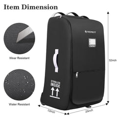 Remeit stroller bag durable-materials shield Vista/Cruz from travel wear.