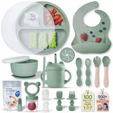 Remonda suction plate with 6.5-inch base provides stability for self-feeding.