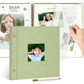 Remowith 12x12 linen album cover window showcasing personalization option.