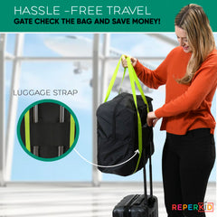 Reperkid booster seat travel bag durable nylon texture closeup