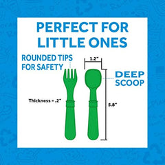 Replay Mermaid divided-plates green closeup shows durable, kid-friendly design