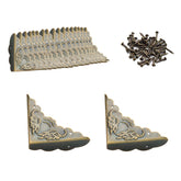 RFORPLY antique bronze corner protector protects jewelry boxes.