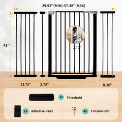Rgqphantom adjustable-width extensions enable a flexible fit from 29.92 to 57.48 inches.