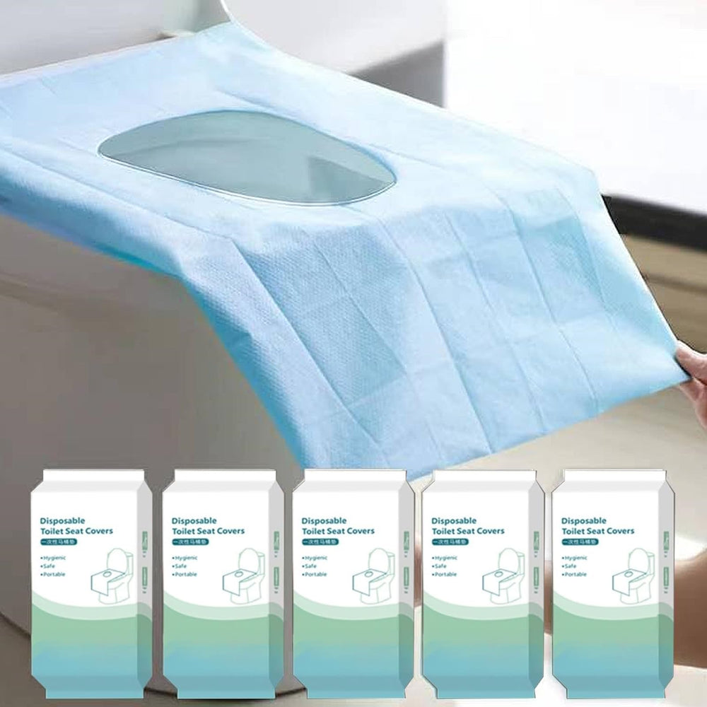 Rgqphantom XL toilet seat cover unfolded to fit large toilets and stay dry.