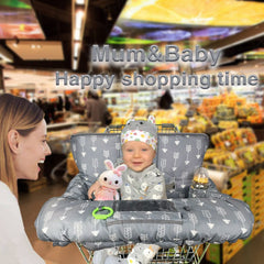 RHYDEER multi-function cart cover doubles as nap pillow and sit mat.