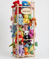 Rhyzoray stuffed animal storage organizer with cage design for tidy plush display