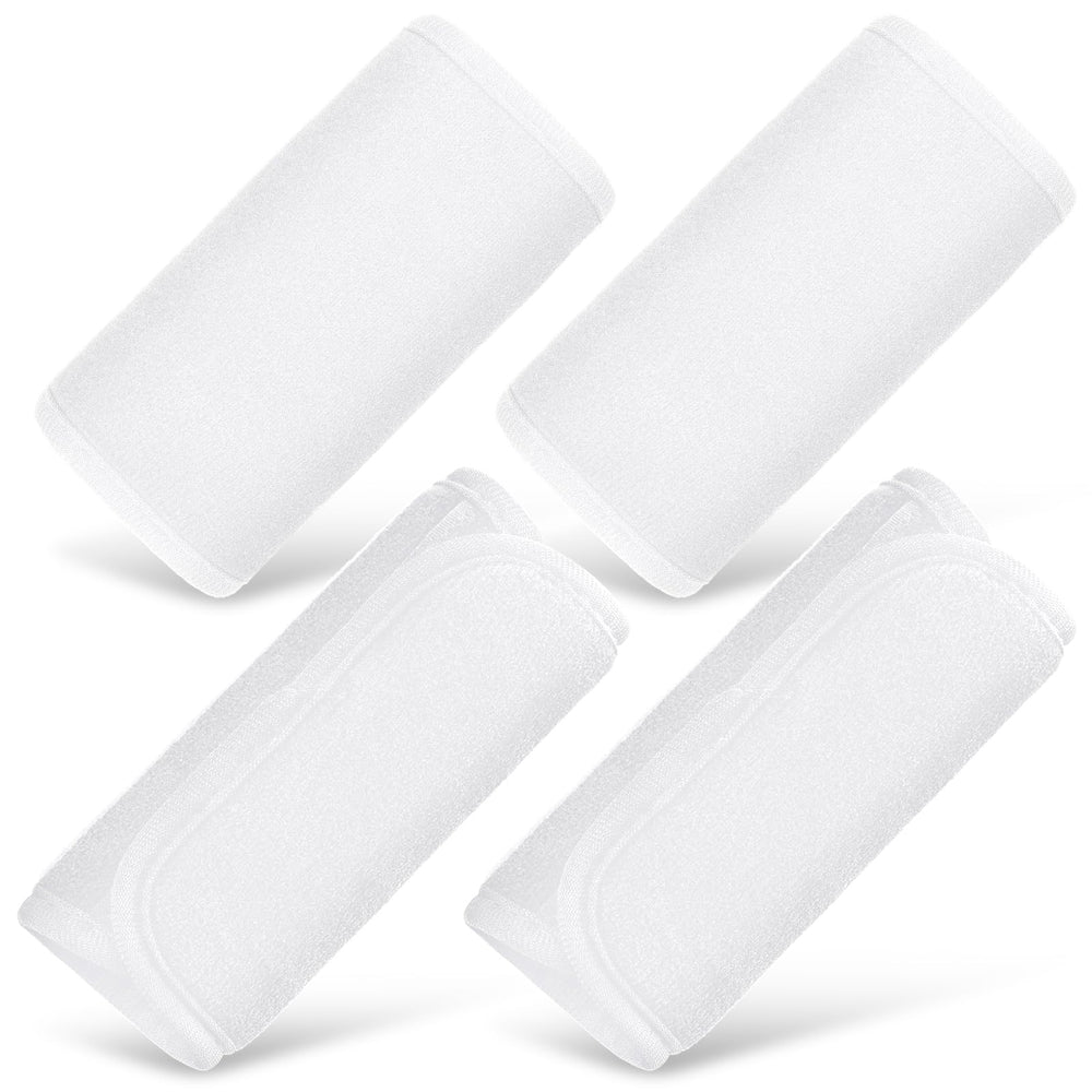 Riakrum white belt covers four-pack reduces rubbing on harness straps.