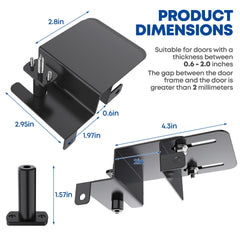 RIAUOR top door lock adjusted to fit various frames for versatile home safety.