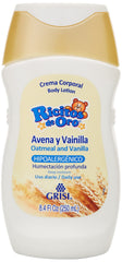 Ricitos de Oro Avena & Vainilla lotion bottle provides gentle daily moisture for babies