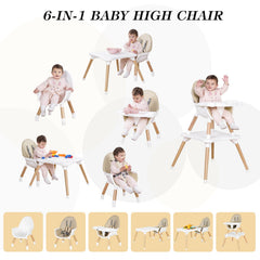 RICUTON highchair toddler setup showing multi-mode versatility at table