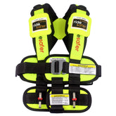 RideSafer large-yellow vest car seat setup for quick installation.