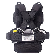 RideSafer XS black vest in-car use shows easy installation and portable safety.