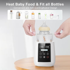 Rimaxao Bottle Warmer night light provides gentle illumination during late-night feeds