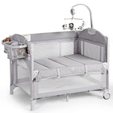 Rinnebbit baby bassinet bedside sleeper attaches securely for night nursing convenience.