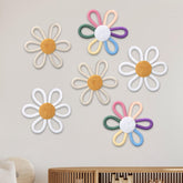 Ripeng daisy wall art 6inch multicolor brightens nursery walls with cheerful tones.