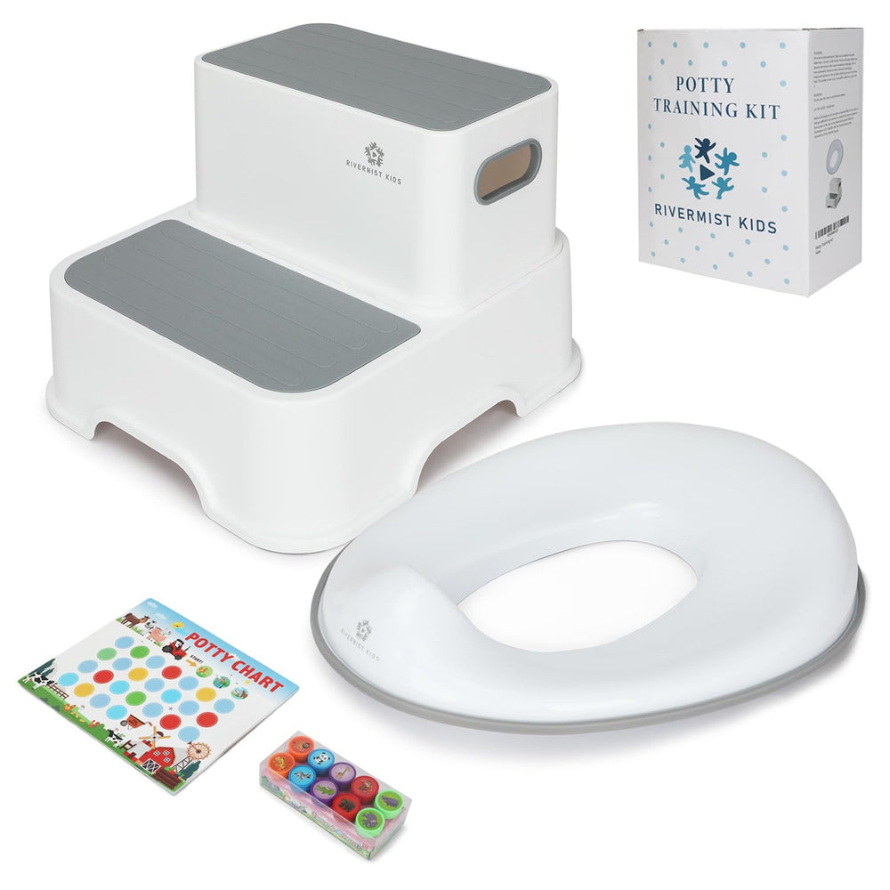 Rivermist Kids complete-5in1-potty-seat-closeup: ergonomic, secure seating for confident attempts