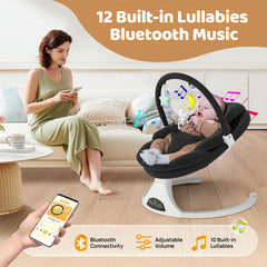RIVIPLOU baby swing five natural motion speeds for tailored soothing sessions