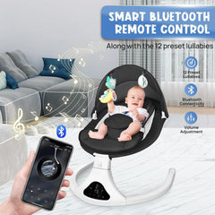 RIVIPLOU portable infant swing ready for outdoor use to soothe on-the-go.