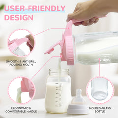 Riznpo freezer-safe glass ensures milk can be stored long-term without cracking.