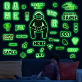 Robmoda Glow-in-the-Dark game wall stickers controller highlight for immersive gaming vibes
