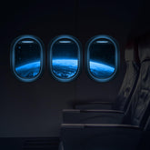 Robmoda glow-in-the-dark space decals glow on wall for bedtime imagination.
