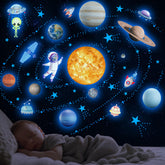 Robmoda glow stars ceiling decals glow softly for a dreamy nighttime atmosphere