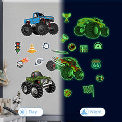 Robmoda monster-truck wall decals brighten playrooms with high-energy visuals