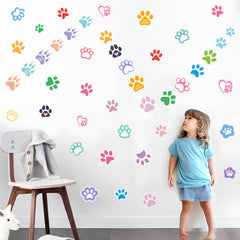 Robmoda nursery paw print decor setup for easy DIY wall art.