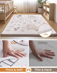 ROBUD play mat non-slip padding demonstrates safer flooring for crawling adventures