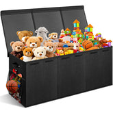 Rocamdo extra large toy box with lids showing spacious storage for toys and blankets