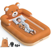 RockBIRDS inflatable toddler bed with bear-hug design delivers cozy bedtime comfort.