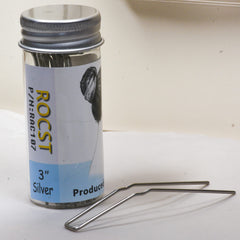 ROCST silver 3-inch hairpins pack provides secure hold for long, thick hair