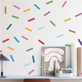 ROFARSO sprinkle decals pack for playful nursery decor.