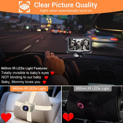 Rohent 1080p HD video with night vision for clear baby monitoring day or night.