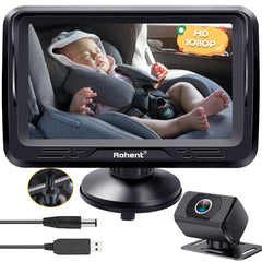 Rohent car camera baby-usb plug-and-play setup for quick monitoring on road