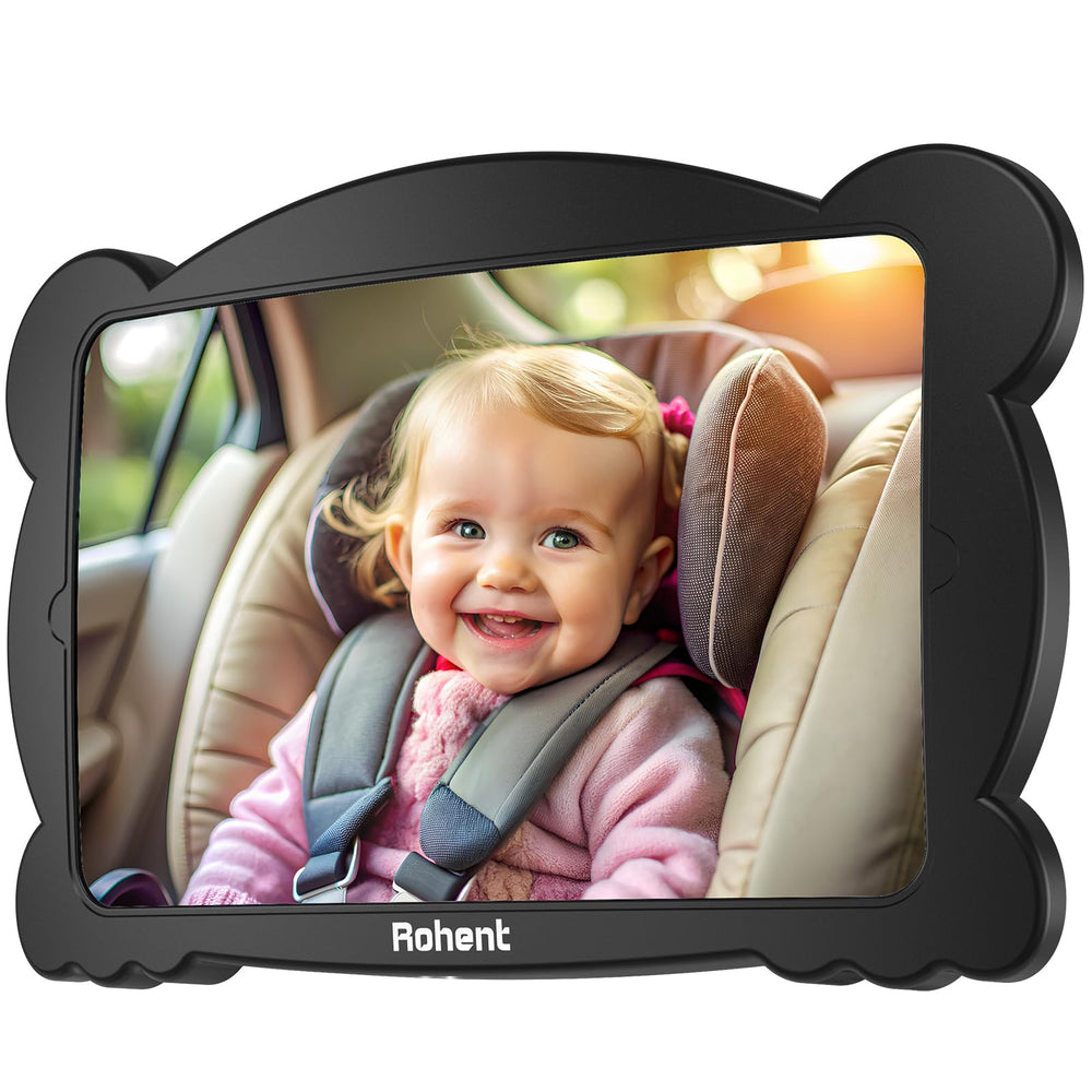 Rohent Carseat Mirror rear-facing view for easier monitoring on the road
