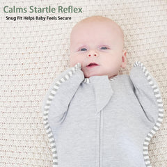 Roksuma 6-9 months swaddle demonstrates natural sleep transition