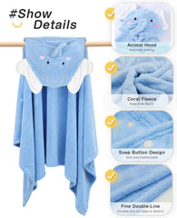 ROMASA hooded towel with cute animal face detail adds bath-time fun