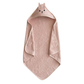 ROMASA baby towel with hooded panda design offers cozy post-bath warmth.