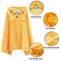 ROMASA towel features playful animal hood design for bath time fun