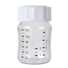 ROMIRUS cap inserted onto Philips Avent bottle for travel readiness.