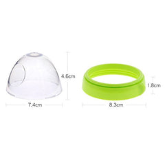 ROMIRUS collar ring closeup green demonstrates durable BPA-free materials for safe reuse.