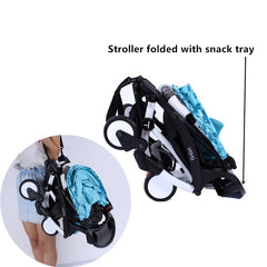 ROMIRUS tray food compartment helps organized snacks during walks