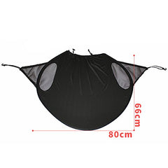 ROMIRUS sunshade extension close-up highlighting durable spandex fabric for sun protection.