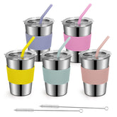 Rommeka kids cups overview showing durable stainless steel for on-the-go sipping